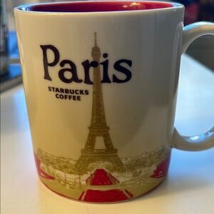 Starbucks Paris Mug - Cream and Red